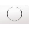 Geberit Sigma 10 bedieningsplaat   kleuren:plaat/ring/knop Wit-Chroom-Wit