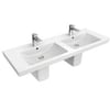 Villeroy &amp; Boch Subway 2.0 Meubelwastafel 130x47cm dubbel Wit