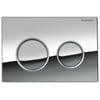 Geberit Omega 20 bedieningsplaat 2-knops front/planchetbediening Chroom-Matchroom-Chroom