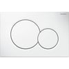Geberit Sigma 01 bedieningsplaat tweeknops frontbediening Wit