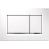 Geberit Sigma 30 bedieningspaneel Wit / glansverchroomd / wit