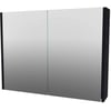 Saniselect Spiegelkast 80x14x60 cm Charcoal Oak