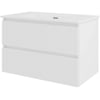Huismerk Meubelset 80x46x54 cm Glans Wit zonder kraangaten