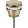 Saniselect Wastafelplug Altijd Open Geborsteld Messing