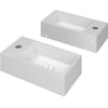 Saniselect Carpo Fontein 36x18x9 cm Glans Wit