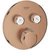Grohtherm Smartcontrol Douche Opbouwdeel Rond Ø 15,8x4,3 cm Warm Sunset Geborsteld