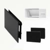 Sunshower Ventilatierooster set 2 Stuks rechthoekig 15x9 cm Zwart