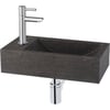 Saniselect fontein compleet links 40x22x10 cm hardstenen