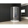 Saniselect Douchecabine kwartrond 80x80x190 cm Helder glas Aluminium