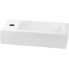 Saniselect Parvus Fontein 1 kraangat Links 36x18x9 cm Wit