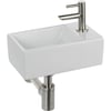 Saniselect Fontana XS fonteinset rechts geborsteld staal
