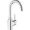 Grohe Concetto Wastafelmengkraan met Waste Hoge Uitloop Chroom