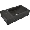 Saniselect Fontein 1 kraangat 36x18x9 cm Links Hardstenen Zwart