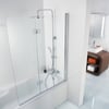 Ben Martino Badwand 2dlg R 114x140 cm Chroom Helder Glas