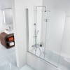 Ben Martino Badwand 2dlg L 114x140 cm Chroom Helder Glas