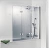 Ben Martino Badwand 3dlg R 114x140 cm Chroom Helder Glas
