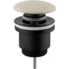 Ben Wastafelplug met Zwart Kelk Kap Beige