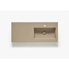 Ben Avira A1 Wastafel Akron, Kom Rechts 120,3x45x1,3 cm Beige