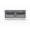 Ben Avira A1 Wastafel Akron 140,3x45x1,3 cm Cemento
