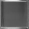 Looox Box inbouw 30x10x30 cm RVS Geborsteld