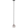 Ben Castor Plafondlamp Clear Glass Ø 15x150 cm Zwart