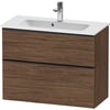 Duravit D-Neo Onderkast 81x37,2x62,5 cm Noten (donker)