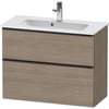 Duravit D-Neo Onderkast 81x37,2x62,5 cm Eiken (terra)