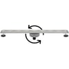 Saniselect Dina Douchegoot inclusief rooster 70 cm RVS