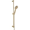 Ben Push doucheset 90cm geborsteld messing