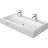 Duravit Vero wastafel 100x47 cm met 2x kraangaten Wit
