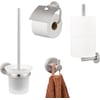 Saniselect Econ accessoireset 4-delig geborsteld nikkel