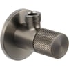 Ben Engraved Cross Hoekstopkraan Brushed Black