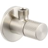 Ben Engraved Cross Hoekstopkraan Brushed Nickel