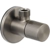 Ben Engraved Line Hoekstopkraan Brushed Black