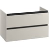 Saniselect Guarda Wastafelonderkast excl. greep 100x39,5x60cm Kiezel Grijs