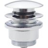 Clou InBe Stop/go Afvoerplug zonder overloop Chroom