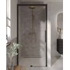 Ben iMotion Schuifdeur links 100x206 cm Mat Zwart Helder Glas