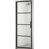 Sealskin SOHO 1-delige swingdeur rechts 80x210 cm Zwart Helder Glas Sealglas