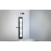 Sunshower Plus Large Opbouwset vlak 33x12x95 cm Black