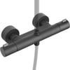 Ben Lavion Douchemengkraan thermostatisch Cool Gestructureerd Zwart