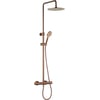Ben Lavion 250 Regendoucheset Cool met Push handdouche Geborsteld Koper