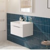 Saniselect Luca voorgemonteerd badmeubel met chromen greep incl. matte wastafel 60x45cm mat wit