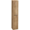Saniselect Luca Hoge Kast 35x32x180cm Eiken Marcato met gun metal greep
