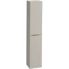 Saniselect Luca Hoge Kast 35x32x180cm Kiezel Grijs met messing greep