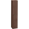 Saniselect Luca Hoge Kast 35x32x180cm Noten Urban met gun metal greep