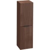 Saniselect Luca Midi Kast 35x32x120cm Noten Urban met mat zwarte greep