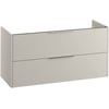 Saniselect Luca Wastafelonderkast excl. greep 120x45x60cm Kiezel Grijs