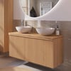 Ben Linea voorgemonteerd badmeubel incl. keramische waskommen 120cm eiken naturel