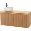 Ben Linea voorgemonteerd badmeubel incl. solid surface waskom links 120cm eiken naturel
