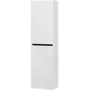 Ben Limara Hoge kast Links, 45x29x165 cm, Glans Wit/Mat Zwart